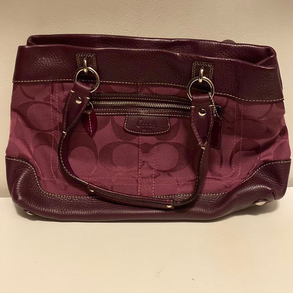 Plum Coach Hangbag